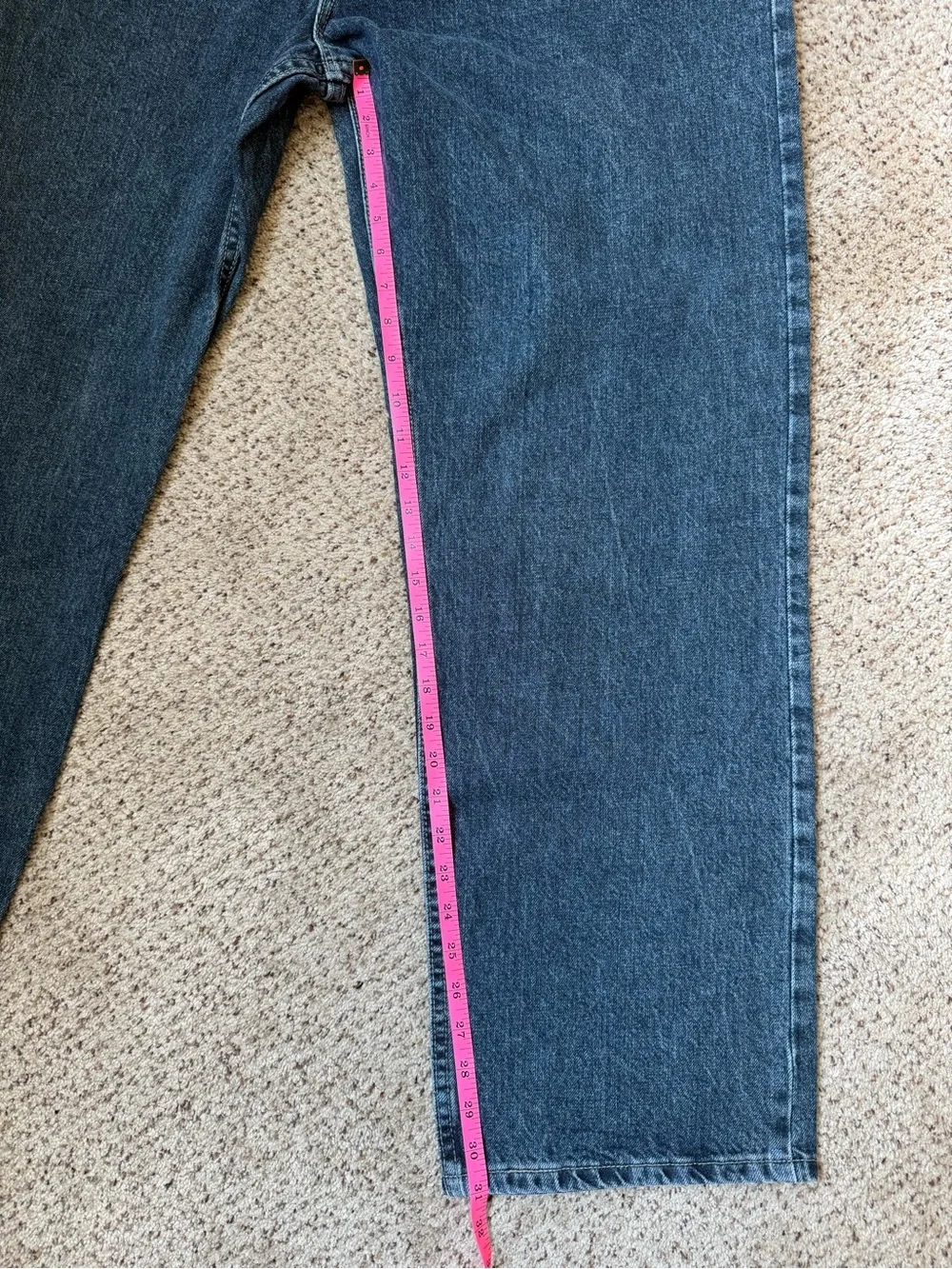 Lee Relaxed Fit Dark Wash Denim Jeans Men Size 42X32 Cotton